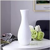 Vase Dekoration Arbeitsplatte Blume Keramik Hydroponic Blume Anordnung Wohnzimmer TV Kabinett Home Dekoration JXLBB (Color : White)