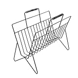 ZMSJ-YJ Metall Kreatives Design Magazine Rack-Desktop-Ordner Buch Akten-Halter-Ausstellungsstand-Speicher-Organisator Schwarz-Rack