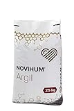 NOVIHUM Argil 25 kg - Bodenaktivator für Gras, Rasen, Bodendecker, Obst- und Ziergehölze, Gemüse, Kräuter, Blumen und kleine Zierp