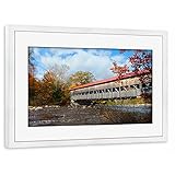 artboxONE Poster mit Rahmen weiß 45x30 cm Indian Summer, Saco River von sommersbilder - g
