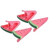 Quata 4 StüCk Strandtuch Clips für Sonnenliegen, Wassermelonen Clips GroßEr Winddichter Kunststoff Kleider Haken zum AufhäNgen Von Q