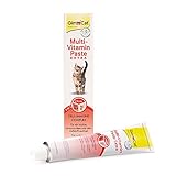 GimCat Multi-Vitamin Paste Extra - Katzensnack mit Beta-Glucan und Omega 3&6 für gesunden Zellschutz - 1 Tube (1 x 200 g)