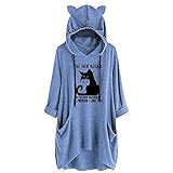 TTTOY Tshirt Damen sexy Tunika Damen lang copyshirt oversizepullover Damen Schwarze Bluse Kurzarm Baumwolle Tshirt Langarm Damen floryday Pullover schicke Oberteile Damen Hemd D