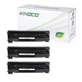 3 Kineco Toner kompatibel mit HP CF283X Laserjet Pro M125nw, M125rnw, Laserjet Pro M127fw, Laserjet Pro M127FN, MFP M225DW DN, Laserjet 128, 120 Series - 83A - Schwarz je 2.200 S