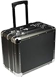 Alumaxx 45133 - Multifunktions-Koffer mit Schaumstoffpolsterung aus Aluminium in schwarz | Alukoffer, Musterkoffer, Fotokoffer, Trolley | Vertreter, Fotografen, Entwick