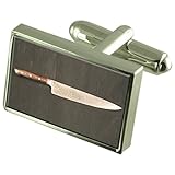 Select Gifts Kochmesser Manschettenknöpfe Gravur Box