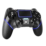 JAMSWALL Controller für Ps4, Wireless Controller für P4 / PRO/Slim/PC, Touch Panel Game Controller mit doppelter Vibration an sechs Achsen und Jack