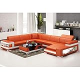 Winpavo Sofas & Sofas Sofa Corner Sofa Set Italienische Art Couch Wohnzimmer Leder Eck