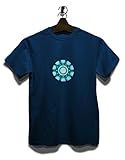 Arc Reactor Ironman T-Shirt dunkelblau M