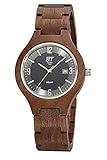 ETT Eco Tech Time Solar Herren Uhr Analog mit Holz Armband EGW-12123-22SET