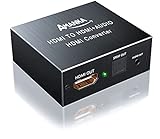 HDMI Audio Extractor, AMANKA HDMI Audio Konverter Audio Splitter 4K HDMI zu HDMI + Optical/Toslink Audio Adapter mit 3,5mm Stereo HDMI Audio Extractor für HDTV/PS4/Blu-ray DVD/Amplifier usw