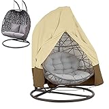 Hängesessel Schutzhülle, longziming groß hängekorb Stuhlhülle 230 x 220cm 420D Oxford Wasserdicht, Winddicht, UV-Beständiges, mit PVC-Überzug, Kordelzug Schw