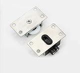 Haoweiwei HWW-Wheels, 4Set Türrollen Edelstahl Schiebetür Rad Kabinett Nylon Flaschenzug hängend Rad for Garderobe Möbelbeschläg