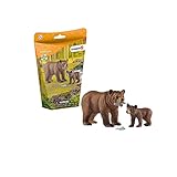 Schleich 42473 - Grizzlybär-Mutter mit Jung