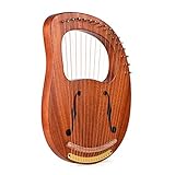 16 string holz harfe harfe metall string massivholz stringed instrument tasche toting schlüssel saubere ersatzzeichenfolg
