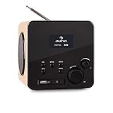 auna - Radio Gaga AN, Internetradio, Digitalradio, WLAN-Radio, LAN, DAB/DAB+ / UKW-Tuner mit RDS, AUX-Eingang, Line-Ausgang, MP3-USB-Port, Equalizer, Wecker, Fernbedienung,