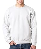 Gildan Herren Sweatshirt, Weiß, M