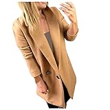 YJUU Damen Plüschjacke Winterjacke Teddy Warm Hoodie Pullover Mit Kapuze Winter Reißverschluss Kapuzenjacke mit Tasches Einfarbig Lässige Jacken Mantel Ob