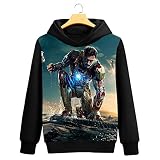 Marvel Hoodie Herren - Original Lizenz Kapuzenpullover Für Herren - Superhelden Pulli Langarm,Herren Kapuzenpullover 3D Druck Avengers Große Sammlung Von Helden H