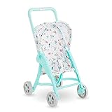 Corolle 9000110590 - Mon Premier Poupon 30cm Puppenbuggy, blau, Buggy für alle 30cm Puppen, Puppenmama, Puppenzubehör, Kinderwagen, Für Kinder ab 18 Monaten geeig