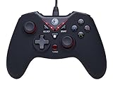 ZD IFYOO V-one Vibrations-Feedback verdrahteten USB-Game-Controller Gamepad Joystick Für PC(Windows XP/7/8/8.1/10) & PS3 & Android - [rot schwarz]