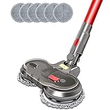 Ancocs Wischaufsatz für Dyson V11 V10 V8 V7 V15, Bürste Ersatzteile für Dyson Staubsauger mit Wassertank und 6 Wischmopps, Wischen-Saugen 2 in 1 Elektrische Wischmop für Dyson Animal Absolute Fluffy