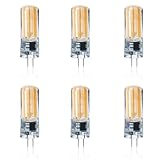 g4 led 230V Stiftsockellampe dimmbar warmweiß, 6er Pack, 5W Ersetzt 40W leuchtmittel,400lm,3000K,COB,LED Lampen,Stiftlampe. Bitte Beachten 230V Leuchtmittel nicht geeignet für 12V Trafo Lamp