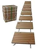 Gartenpirat Rollweg Holz 25x250 cm Gartentritte Holz-Tritte, Holz-Fliesen für den Weg im G