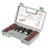 Vobor Trommelschleifer Werkzeugsatz - Spindelschleifer Schleifmaschine Schleifhülse Werkzeugsatz mit Koffer 20pcs für B
