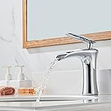 YHSGY Schwarz/Weiß Crane Basin Short Tap Waterfull Wasserhahn Bad Waschbecken Wasserhähne Heißes Kaltes Wasser Waschbecken Tapware Mix