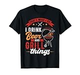 Herren Männer Grillen Bier Grill Meister T-S
