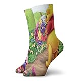 Winnie The Pooh Damen Wandersocken Baumwolle Kissen Crew Boot Socken Atmungsak