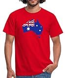 Spreadshirt Australien Flagge Karte Männer T-Shirt, 3XL, R