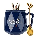 URQUEEN Kaffeetassen-Set aus Keramik, lustiges Geburtstagsgeschenk für Sie, Freunde, Kollegen, sie, Ehefrau, Mutter, Tochter, Schwester, B