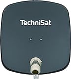 TechniSat DIGIDISH 45 - Satelliten-Schüssel für 1 Teilnehmer (45 cm kleine Sat Anlage - Komplettset mit Wandhalterung und Universal V/H Single-LNB) g