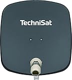 TechniSat DIGIDISH 45 - Satelliten-Schüssel für 1 Teilnehmer (45 cm kleine Sat Anlage - Komplettset mit Wandhalterung und Universal V/H Single-LNB) g