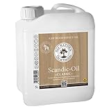 OLI-NATURA Scandic-Oil für Parkett - Rohholzeffektöl - 5L Farblos - Lösungsmittelfrei, invisible Parkettöl für Innenb