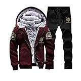 Beudylihy SQ Gam Costume Overall Jumpsuits Herren Kapuzenpullover mit Reißverschluss Kapuzenjacke mit Hosen Sportbekleidung Sets Sportanzug Winter Warm Dicke Fleecejacke Sweatjack