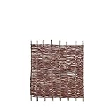 WEIDENPROFI Sichtschutz, Weidenzaun Modell Natur, Flechtzaun aus Weide, Größe (BxH): 100 x 120
