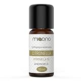 Citronella Öl - 100% naturreines, ätherisches Öl (10ml) von miaono (Glasflasche)