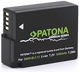 PATONA Premium Ersatz für Akku Panasonic DMW BLC12 E (1000mAh) Lumix DC FZ1000 G91 DMC GX8 G70 G81 G7 G6 G5 FZ2000 FZ1000 FZ200 FZ300