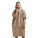 HOMELEVEL Surf und Badeponcho Unisex - Poncho Handtuch für Erwachsene - Badeponcho - Bademantel für Damen und Herren - 100% Baumw