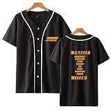Unisex Kpop ATEEZ T-Shirt A Teenager Z Baseball Shirt Top Hong Joong Seong HWA Yun Ho Yeo Sang San Min Gi Woo Young Jong H