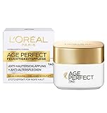 L'Oréal Paris Tagespflege, Age Perfect, Anti-Aging Feuchtigkeitspflege, Stütz-Effekt und Anti-Altersflecken, Für reife Haut, Mit Soja-Ceramid und Melanin-Schutz, 50