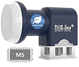 DUR-line Blue ECO Quattro LNB - extrem stromsparend - nur für Multischalter - Premium-Qualität - [ Test SEHR GUT *] digital, Full HD, 4K, 3D