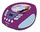 Lexibook RCD109FZ Disney Frozen 2-Bluetooth CD Player für Kinder - Tragbar, Multicolor Lichteffekte, Mikrofon, Aux-In-Buchse, AC oder Batteriebetrieben, Mädchen, Jungen, V