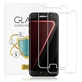 wsky [2 Stück] Panzerglas Schutzfolie für Samsung Galaxy S7, HD Ultra-klar Upgrade, Anti-Kratzer, Blasenfreie, Anti-Fingerabdruck Und Öl, 9H Härte Panzerglasfolie, Displayschutzfolie für Samsung S7