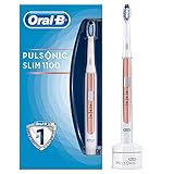 Oral-B Pulsonic Slim 1100 Elektrische Schallzahnbürste, mit Timer und Aufsteckbürste, roség