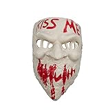 Kiss Me Horror-Maske, gruselige Halloween-Dekorationen, Partyzubehör, Kostüm, Unisex, Erwachsenengröße, Halloween-Zubehö