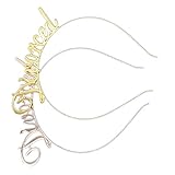 VALICLUD 2Pcs Minimalistischen Stirnband Lustige Geschiedene Buchstaben Tiara Haar Hoop Dekorativen Einzel Frauen Brechen Geschenk Haar Zubehör für Scheidung Party Dekorationen G